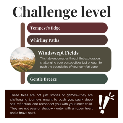 Text signifying that the tale is of the second challenge level out of four.